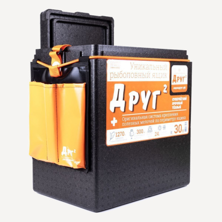 ТермоЯщик Camping World "Друг-2+" 30 л (Черный/Оранжевый)